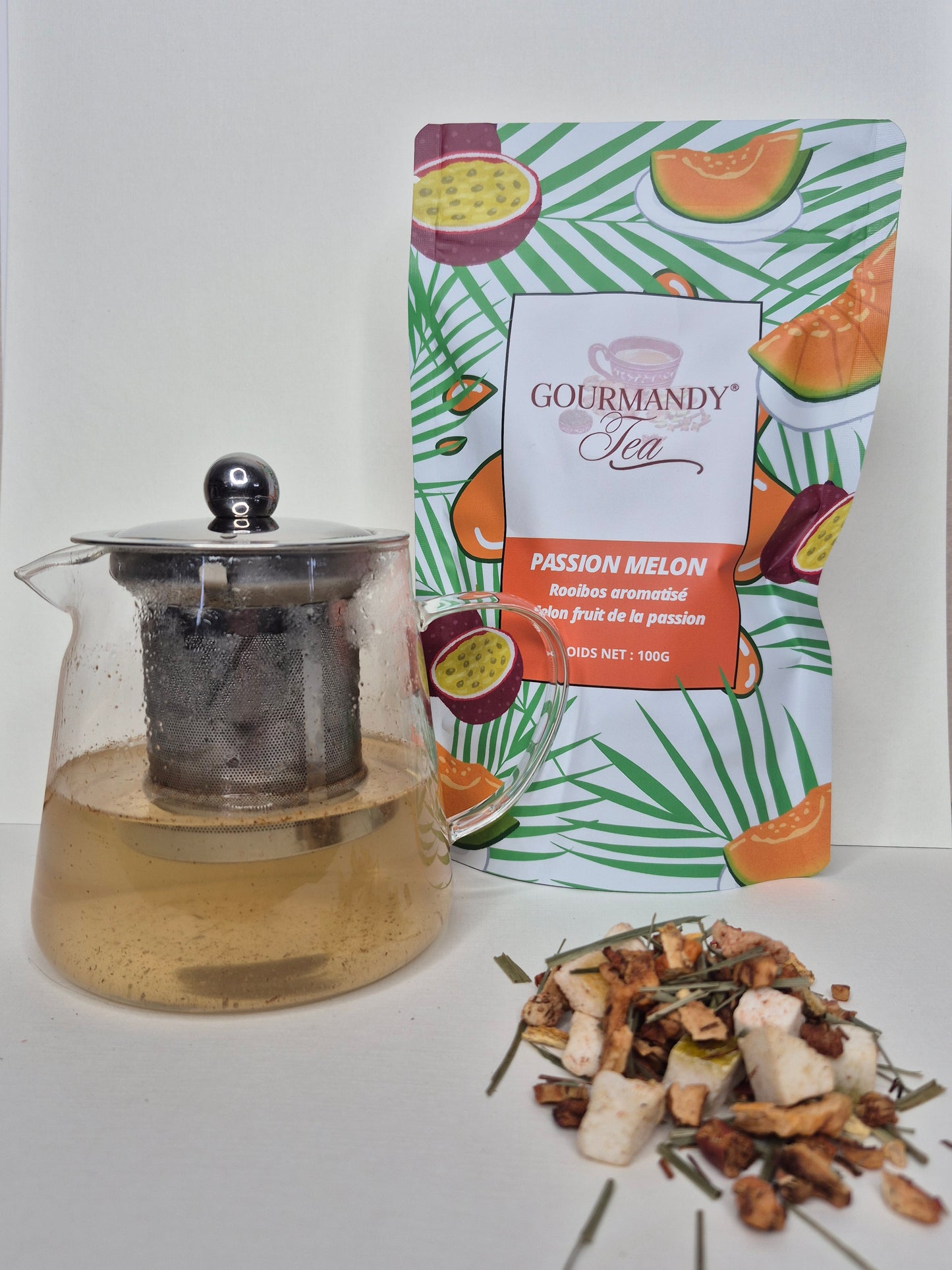 Rooibos parfumé "PASSION MELON" - Saveur Melon fruits de la passion