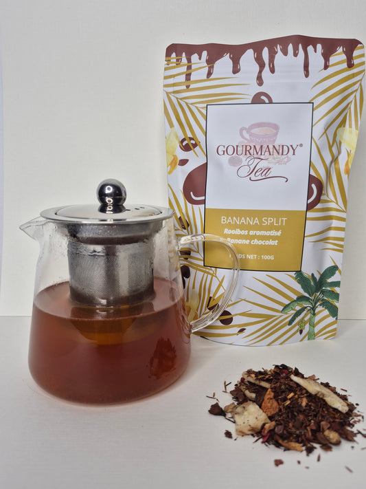 Rooibos parfumé "BANANA SPLIT" - Saveur Banane Chocolat