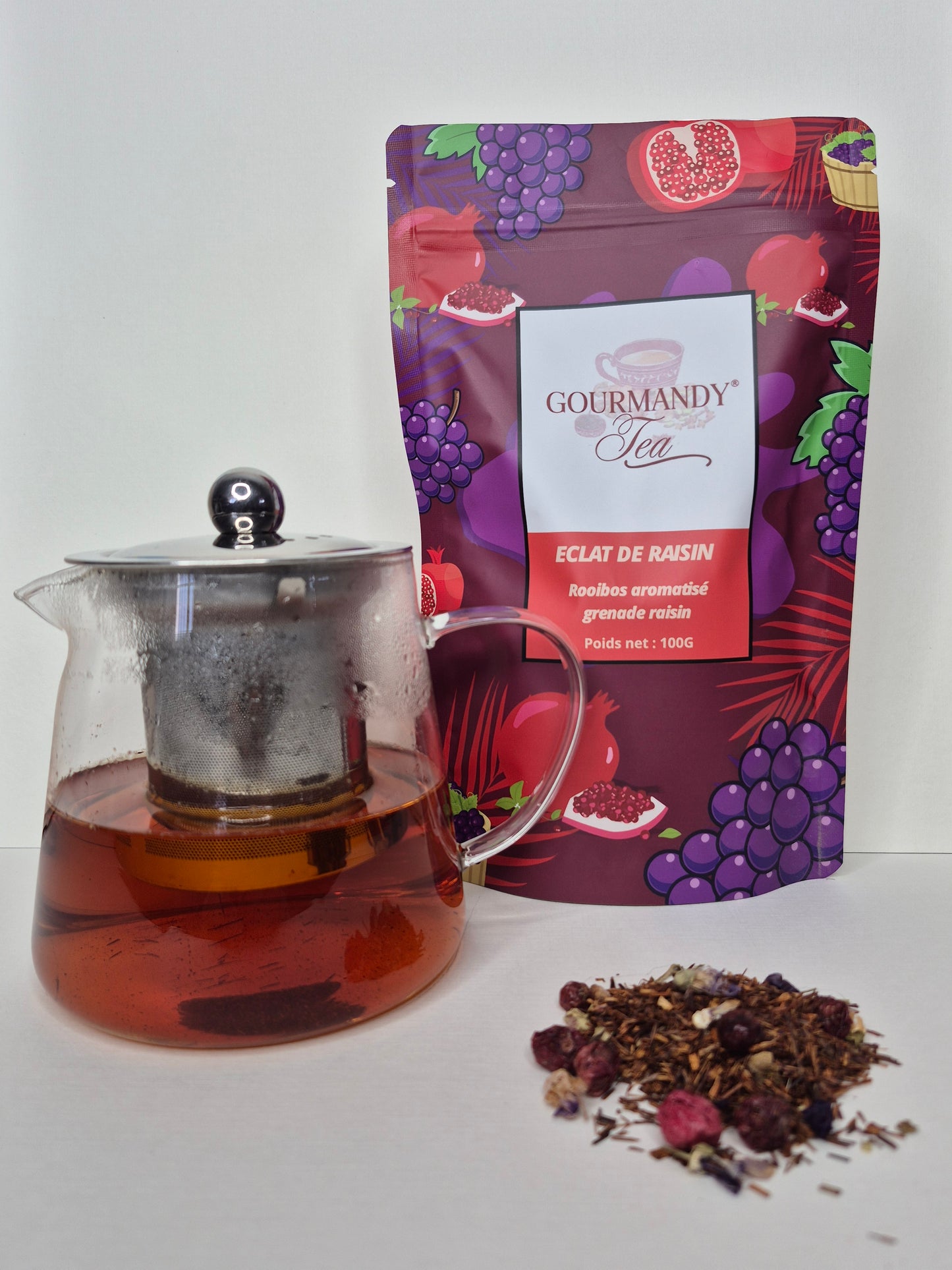 Rooibos parfumé "ECLAT DE RAISIN" - Saveur Grenade Raisin