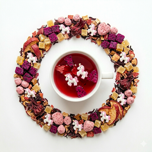 Infusion parfumée "ROUGE ECLAT" - Saveur Framboise Grenadine