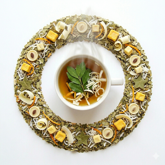 Maté parfumé "BLANC DELICE" - Saveur chocolat blanc mangue
