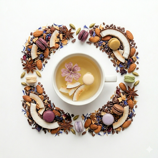 Infusion parfumée "MACARON COCO" - Saveur Macaron Noix de coco