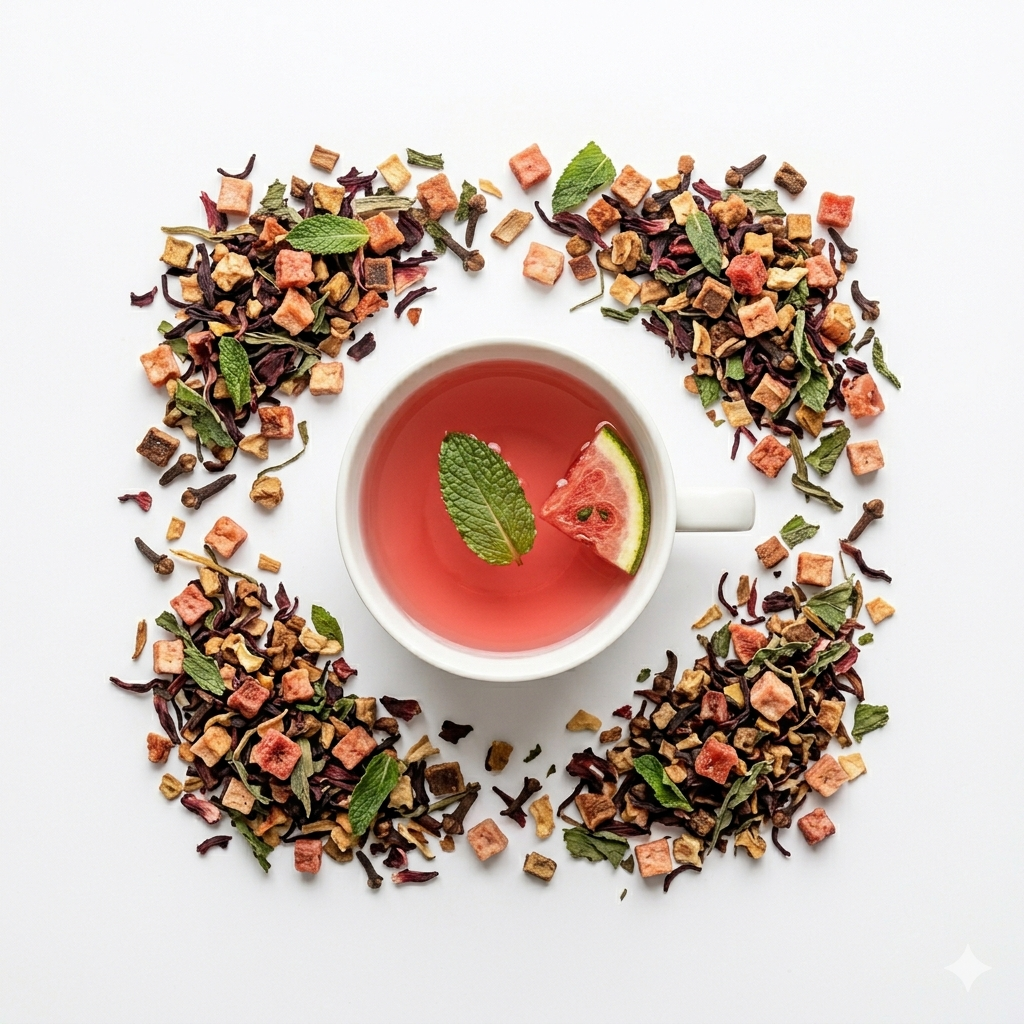 Infusion parfumée "PASTEQUE TONIQUE" - Saveur Pastèque Menthe