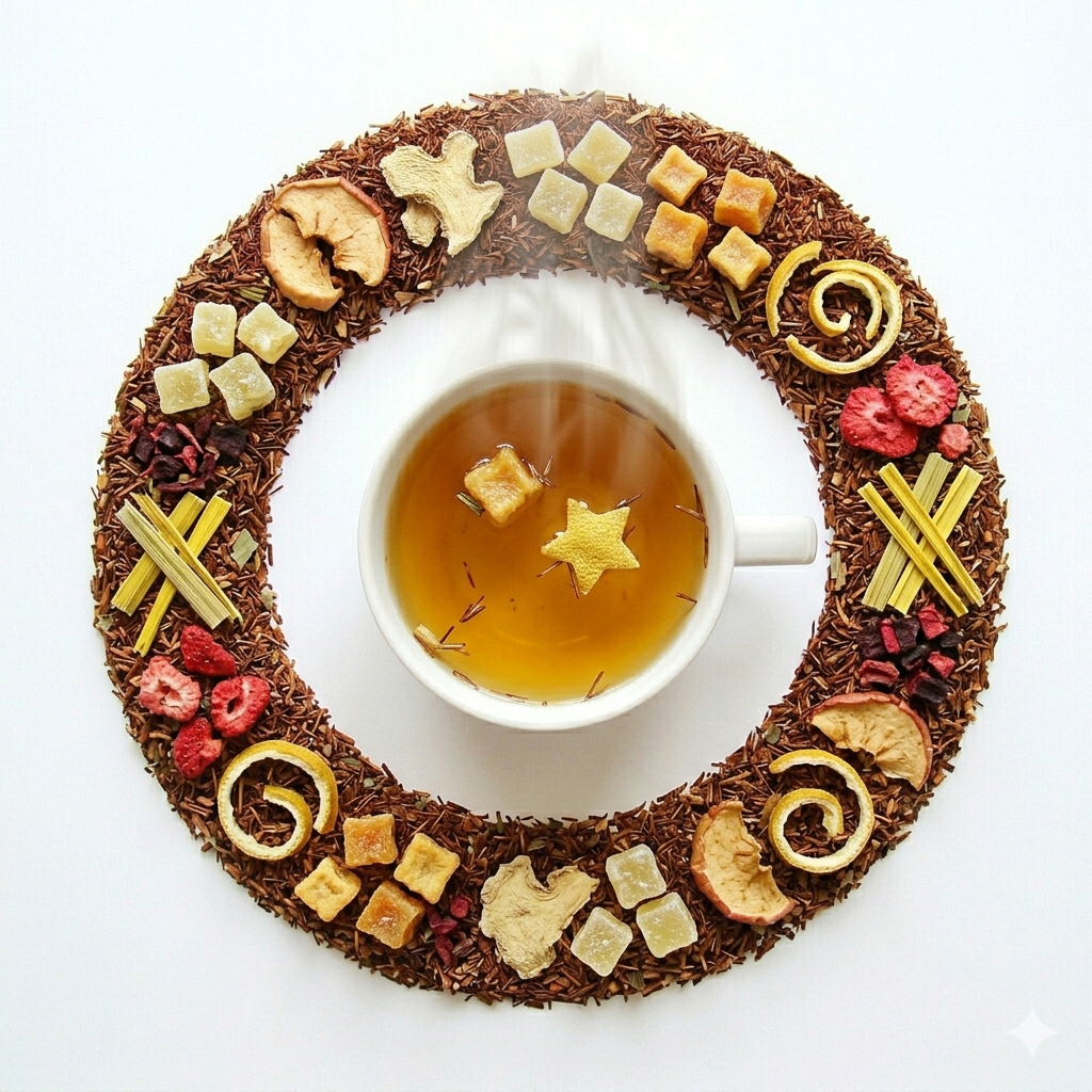 Rooibos parfumé "PASSION MELON" - Saveur Melon fruits de la passion